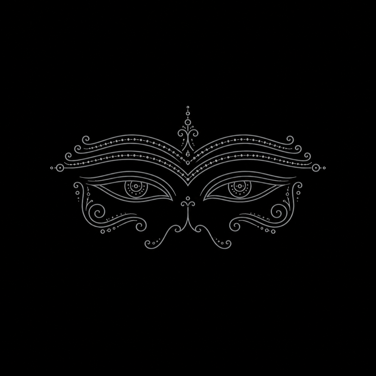 Eyes and brow line
