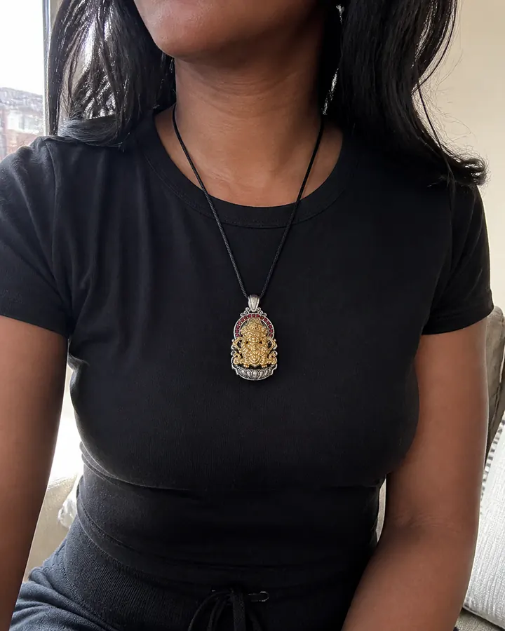 SEVAIN community wearing D1007-S Zakiram Pendant
