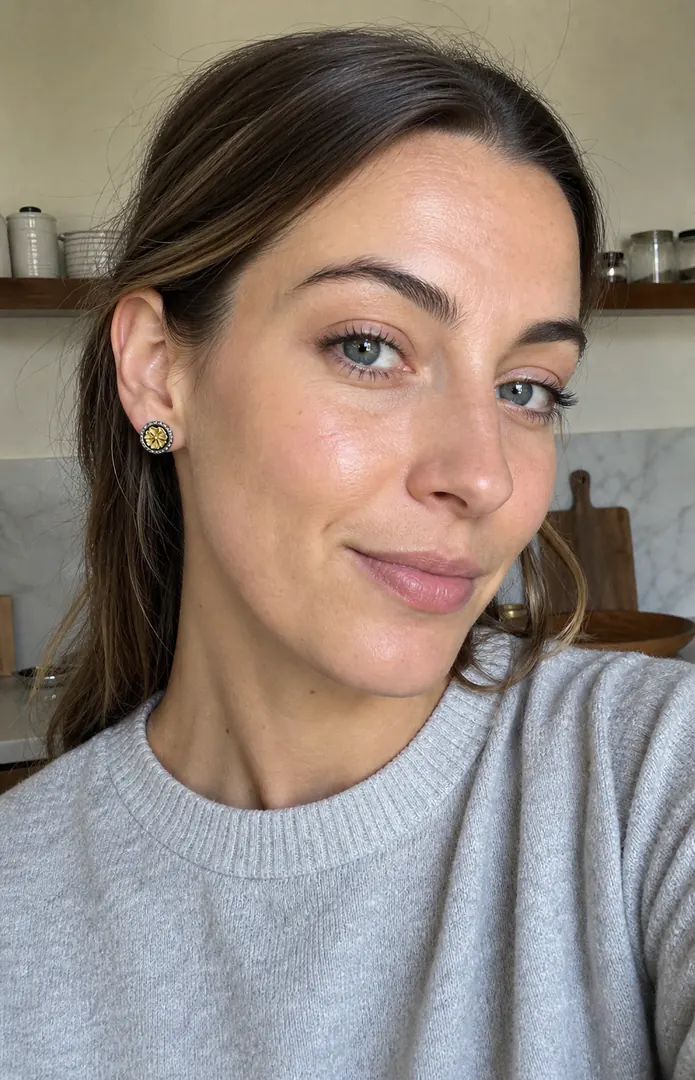 SEVAIN community wearing Gesang Flower Studs