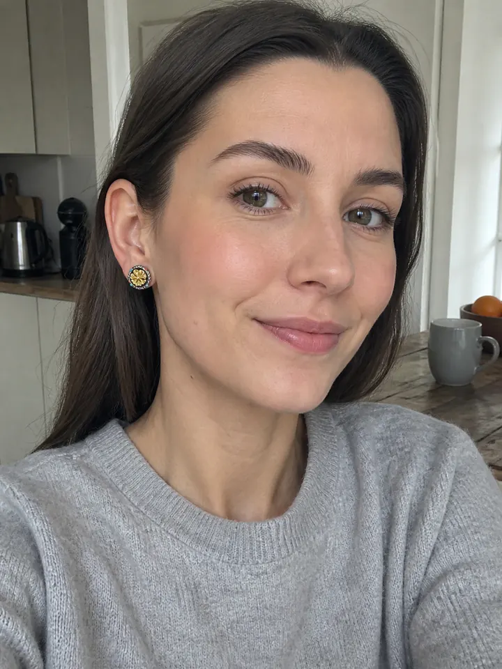 SEVAIN community wearing Gesang Flower Studs