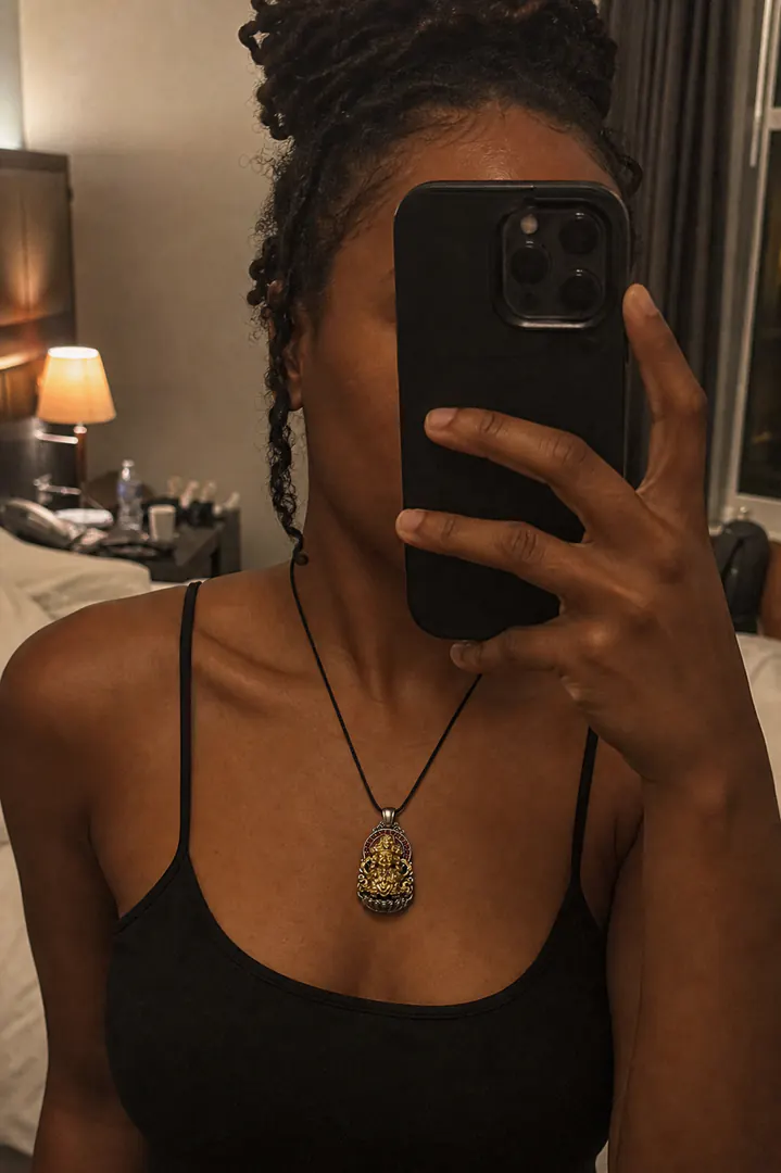 SEVAIN community wearing D1007-S Zakiram Pendant