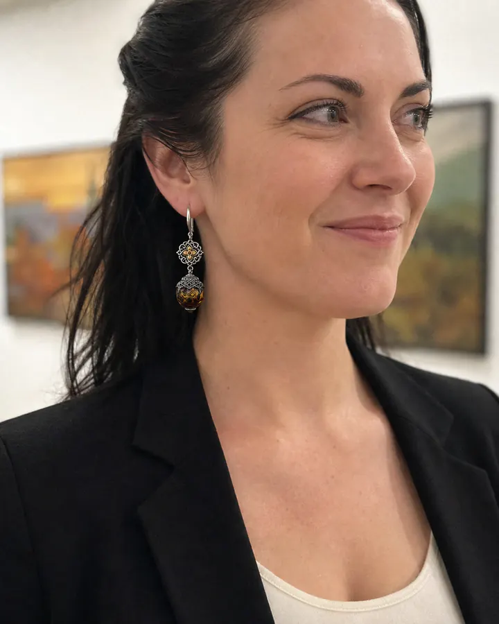 SEVAIN community wearing Bloom Earrings